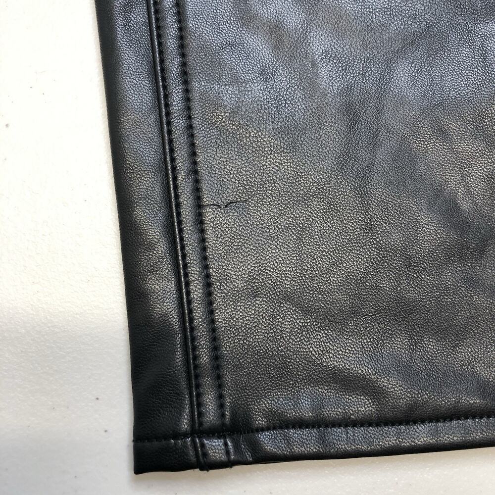 Abercrombie Fitch Vegan Leather Straight Ultra High Rise Curve Love Pants 25 - Picture 11 of 11